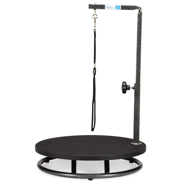 Master Equipment Professional Pet Grooming Table - Height Adjustable Circular Platform by Whisker Shack