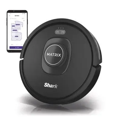 Open Box - Shark Matrix Robot Vacuum for Carpets and Hardfloors with Self-Cleaning Brushroll and Precision Mapping RV2310